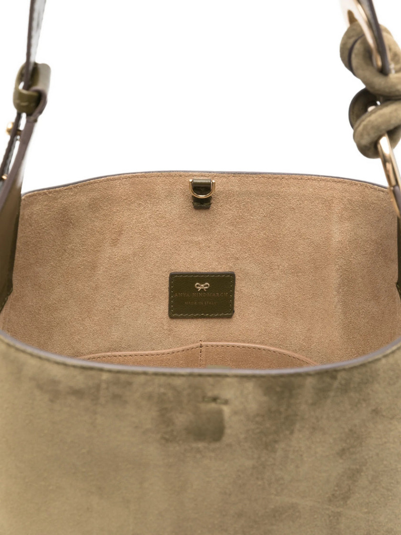 Anya Hindmarch Knot Detail Tote Bag In Green