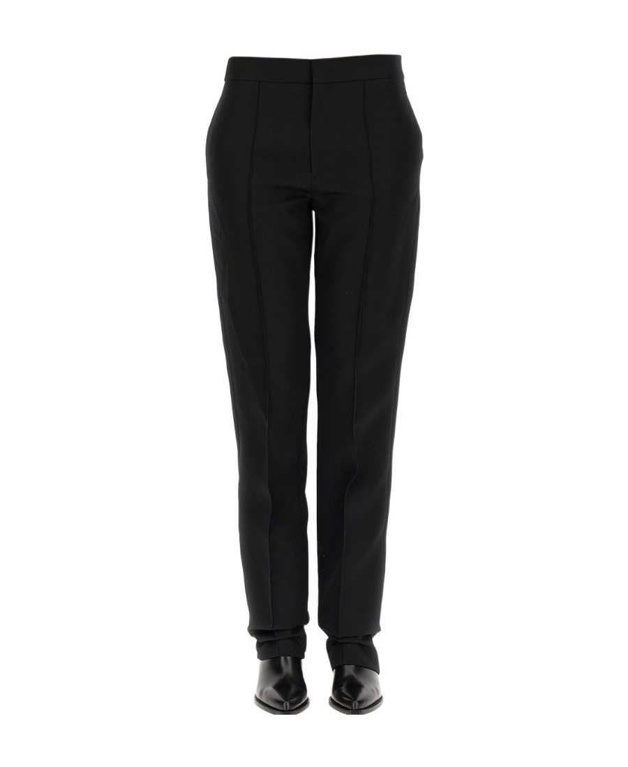 Shop Isabel Marant Tailored Straight-leg Trousers In Black