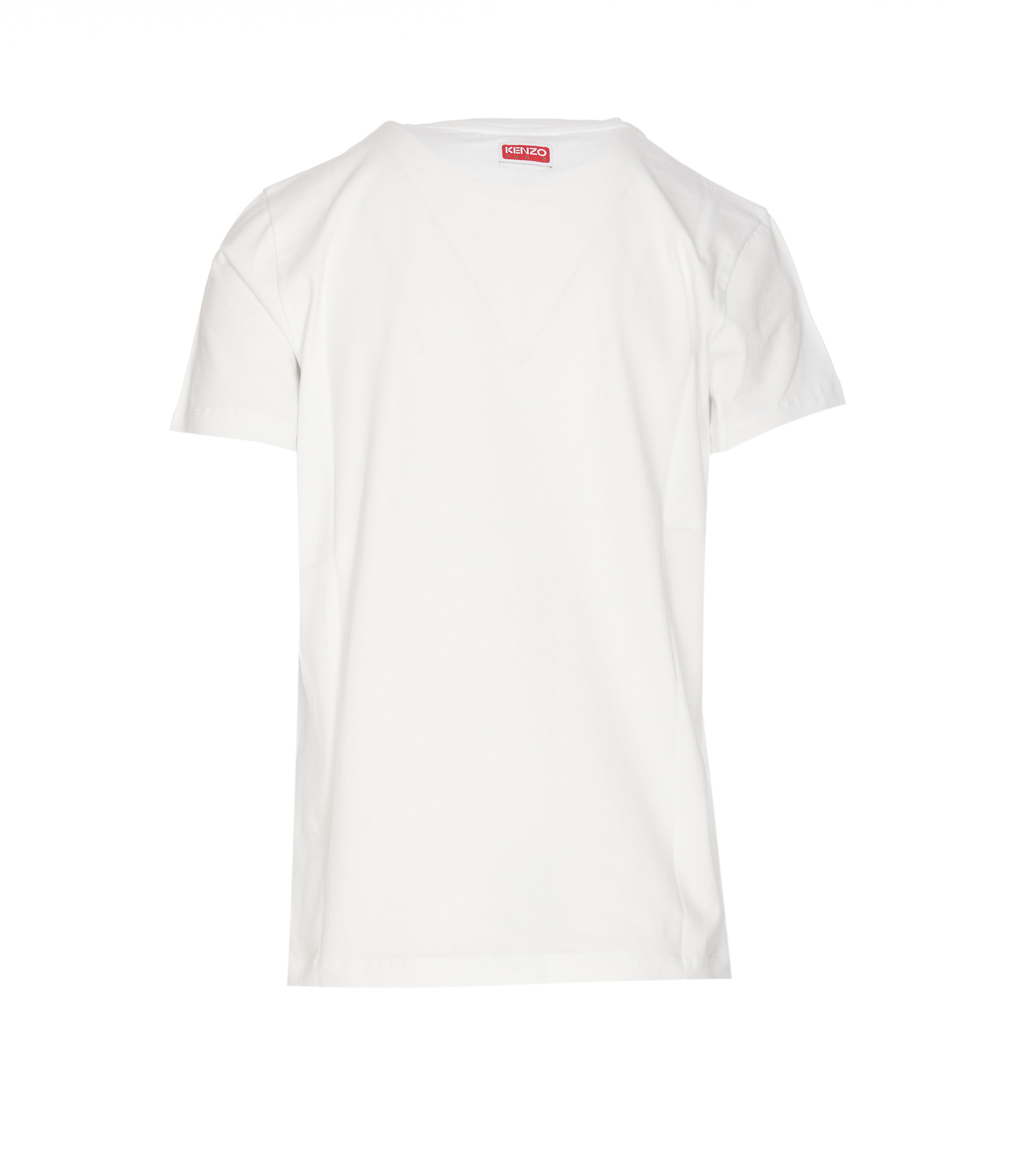 Kenzo Logo Embroidered Crewneck T-shirt In White