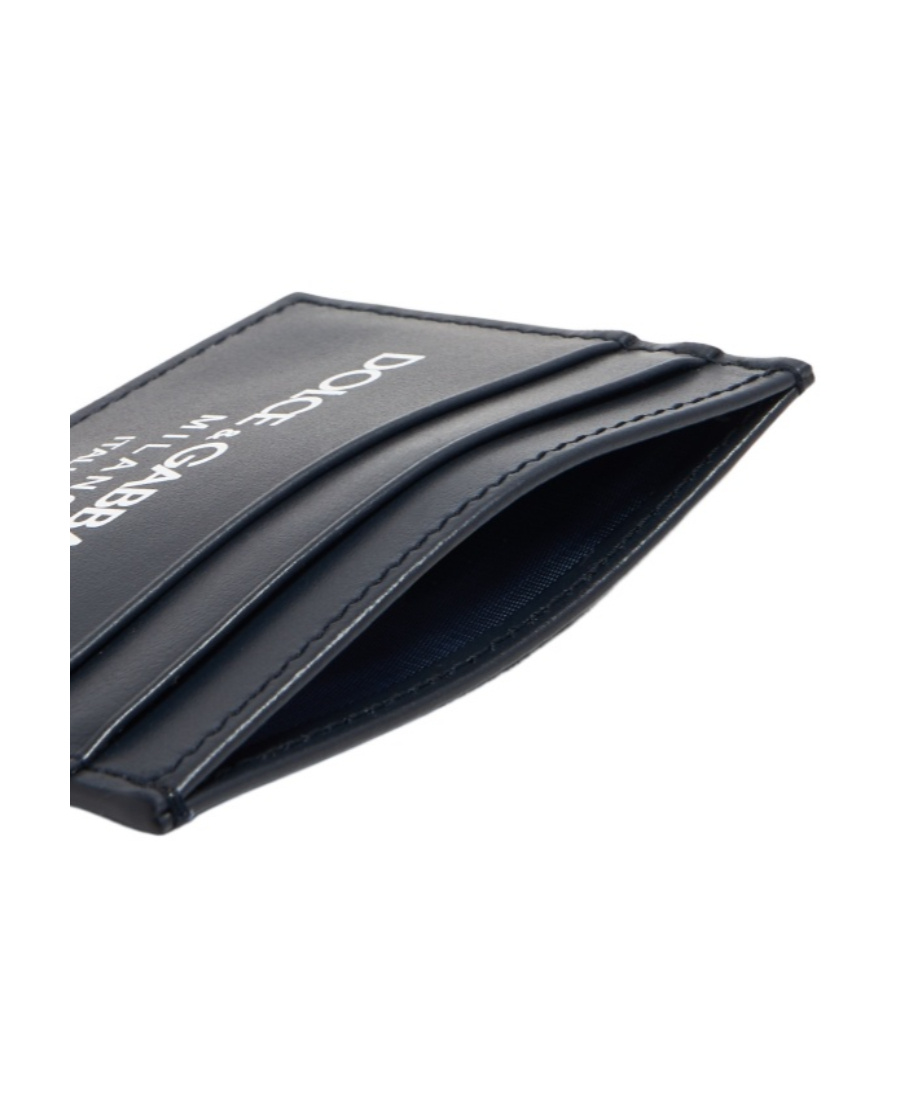 Dolce & Gabbana Dolce  Gabbana Logo Printed Cardholder In Black