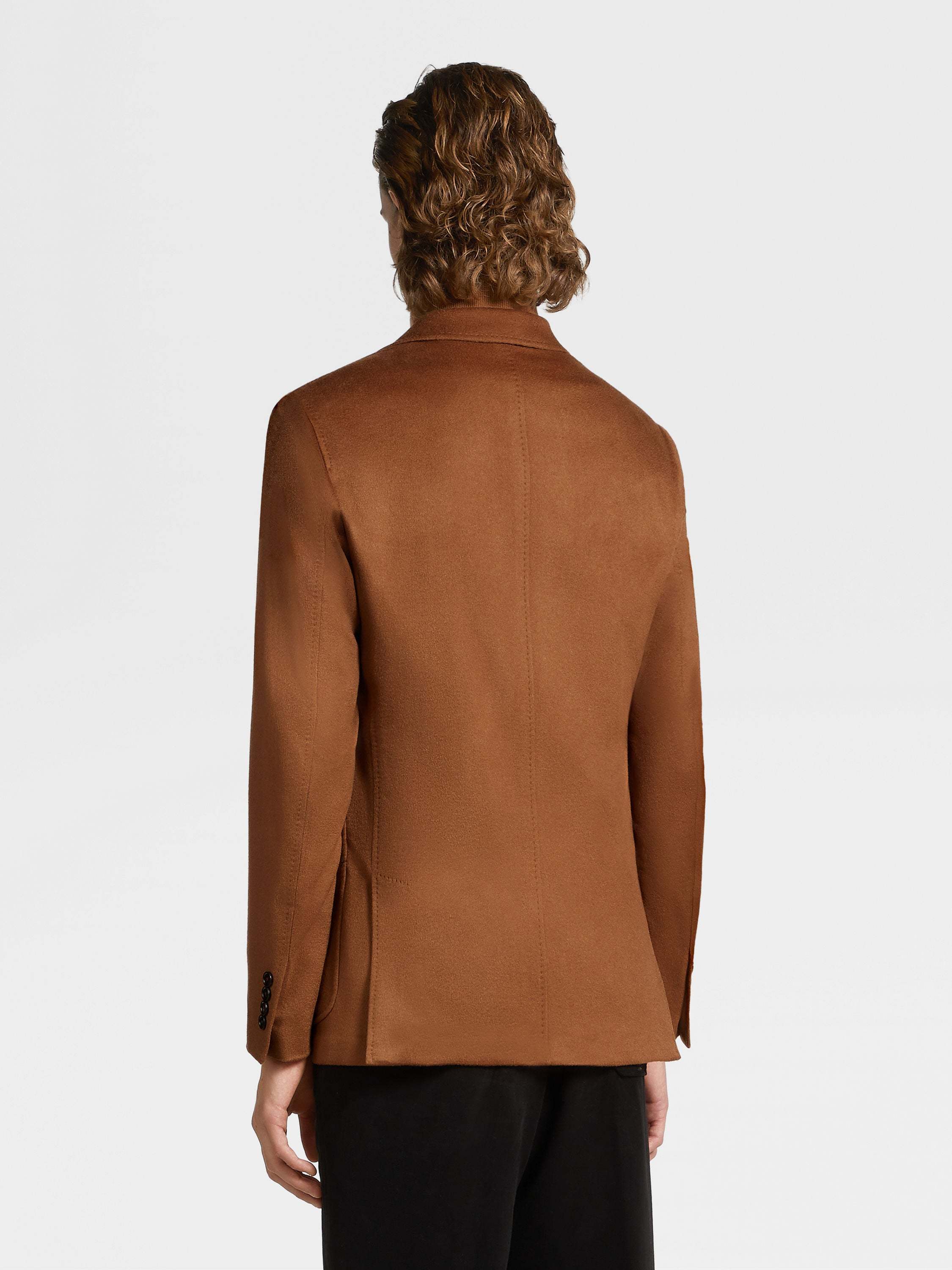 Zegna Deconstructed Oasi Cashmere Sport Coat In Brown