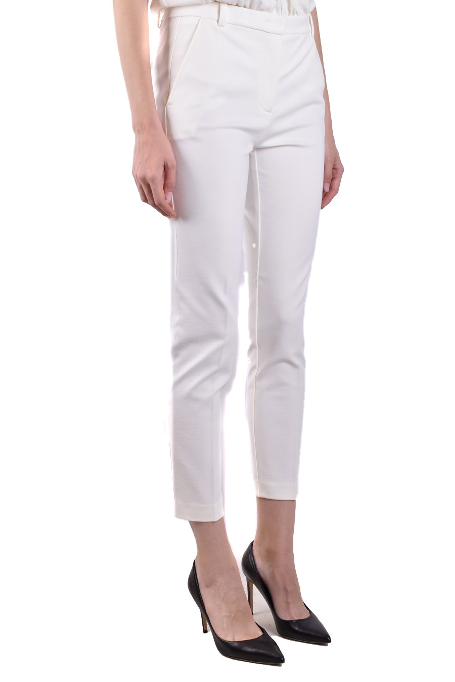 Pinko White Skinny Trouser In White
