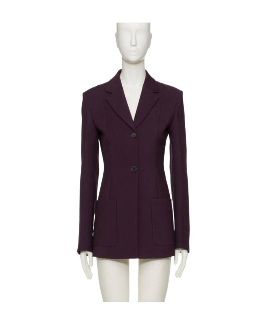 Valentino Single-breasted Blazer In Purple