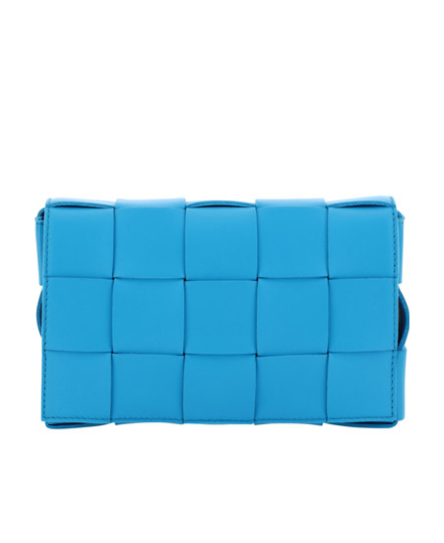 Bottega Veneta Small Cassette Cross Body Bag In Blue