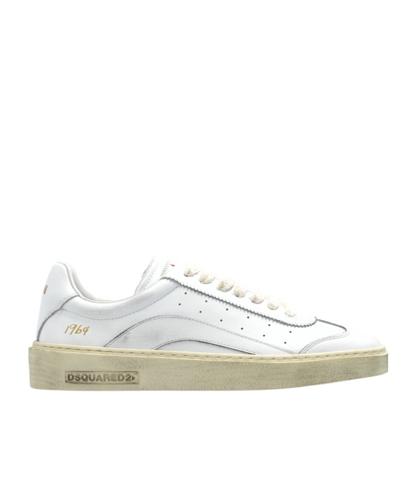Dsquared2 Dsquared White Leather Rider Sneakers