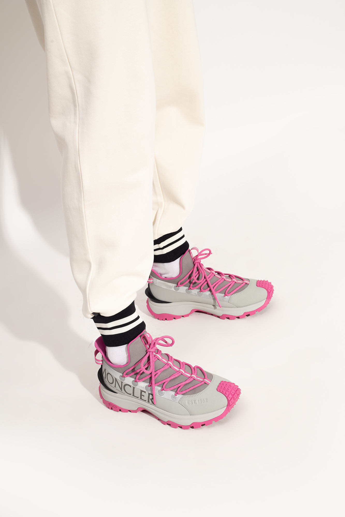 Shop Moncler Trailgrip Lite2 Sneakers In White