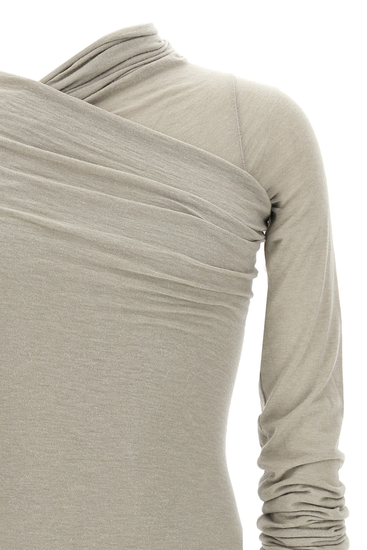 Rick Owens Hollywood Banana Long-sleeved T-shirt In Gray