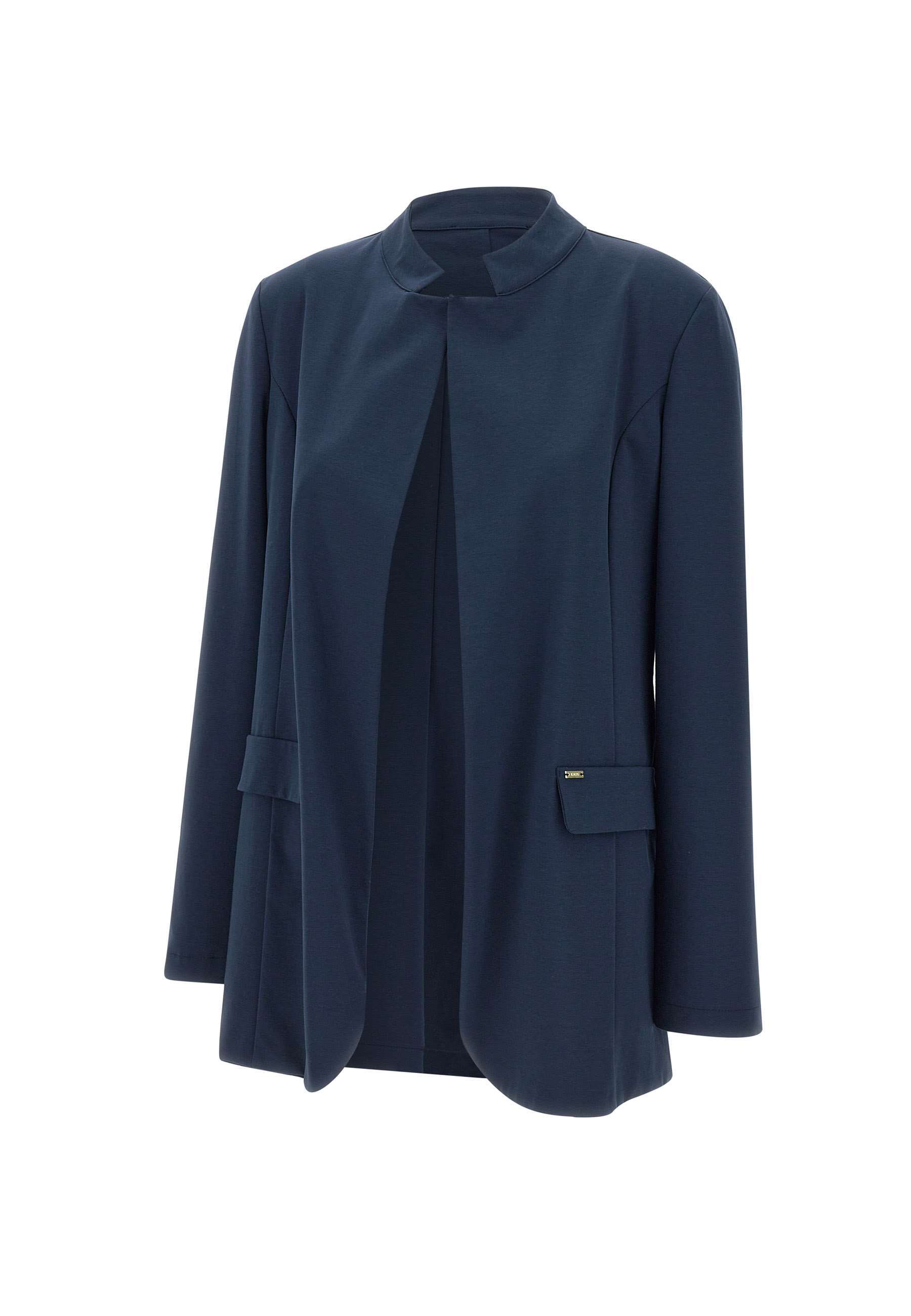 Kaos Stretch-cotton Blazer In Blue