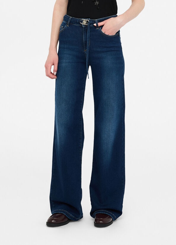 Liu •jo Liu Jo High-waist Flare Jeans In Blue