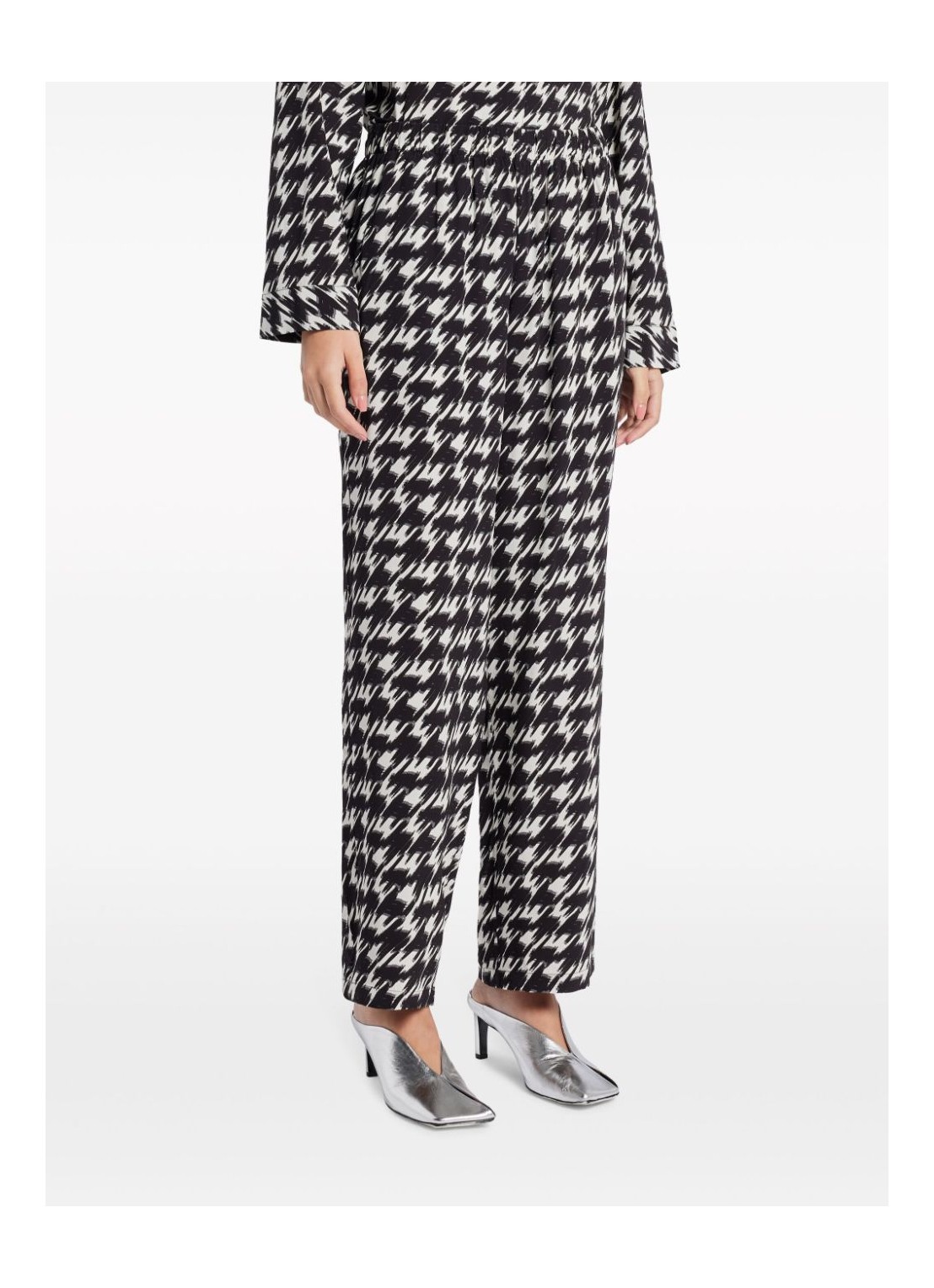 ANINE BING THOUSAND BIRD PATTERN CASUAL PANTS
