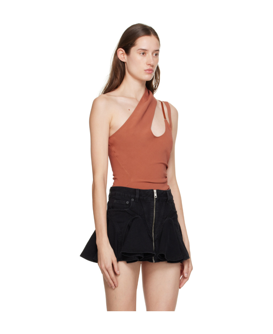 Shop Mugler One-shoulder Tailored Jumpsuit In Black
