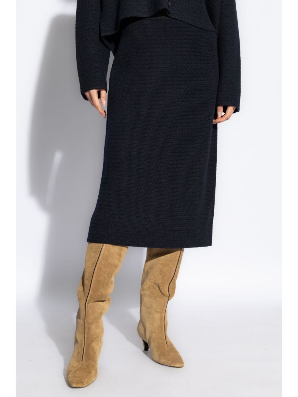 Fabiana Filippi Elastic Waist Skirt In Black