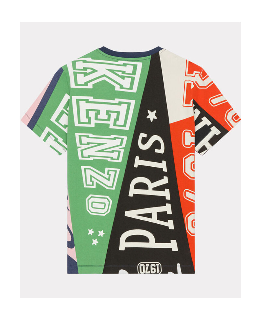 Kenzo Flags Oversize T-shirt In Multicolor