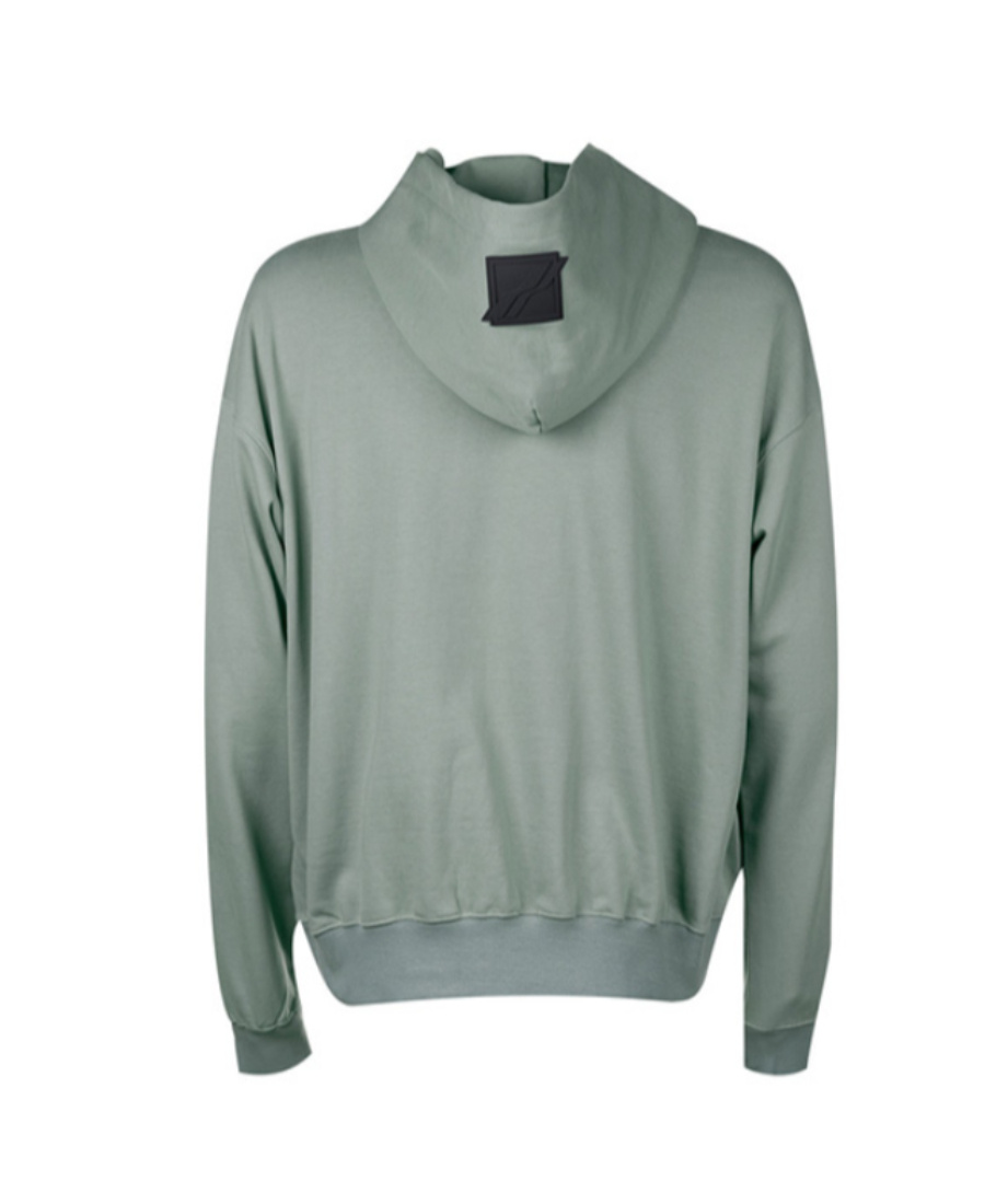 We11 Done Abstract Print Hoodie In Gray