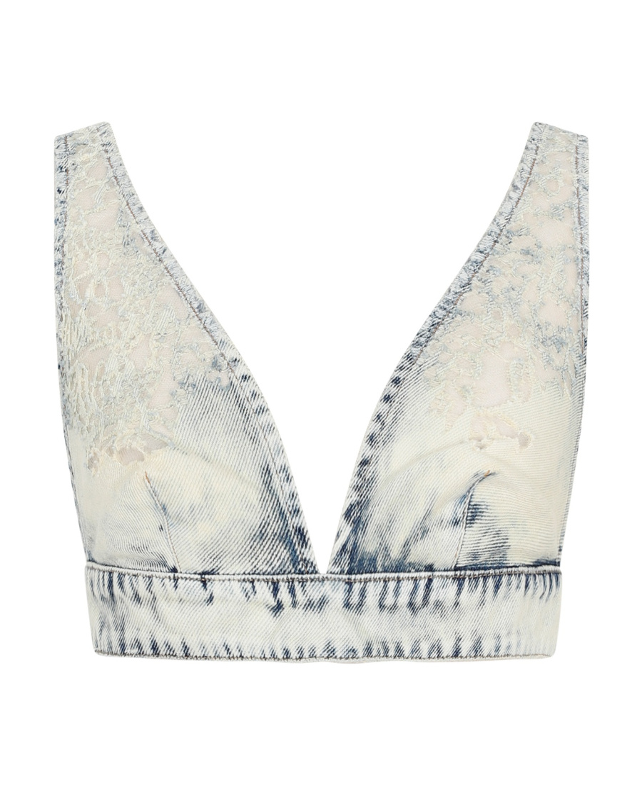 DIESEL DENIM BRA-STYLE TOP