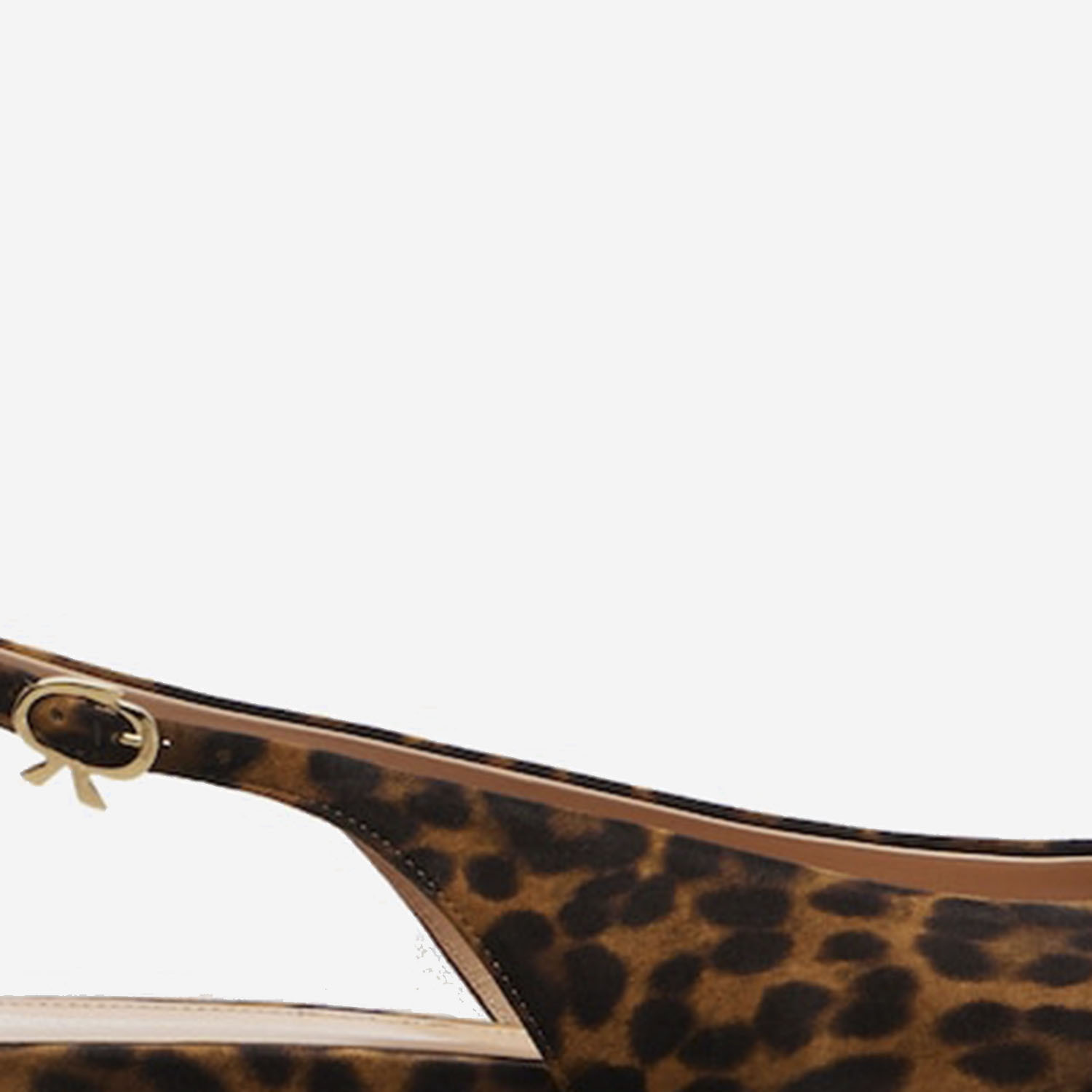 Gianvito Rossi Leopard-print Pointed Sandals In Brown