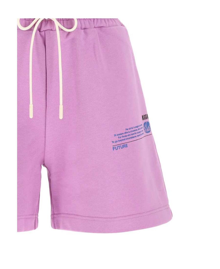 MSGM LOGO-PRINT TRACK SHORTS
