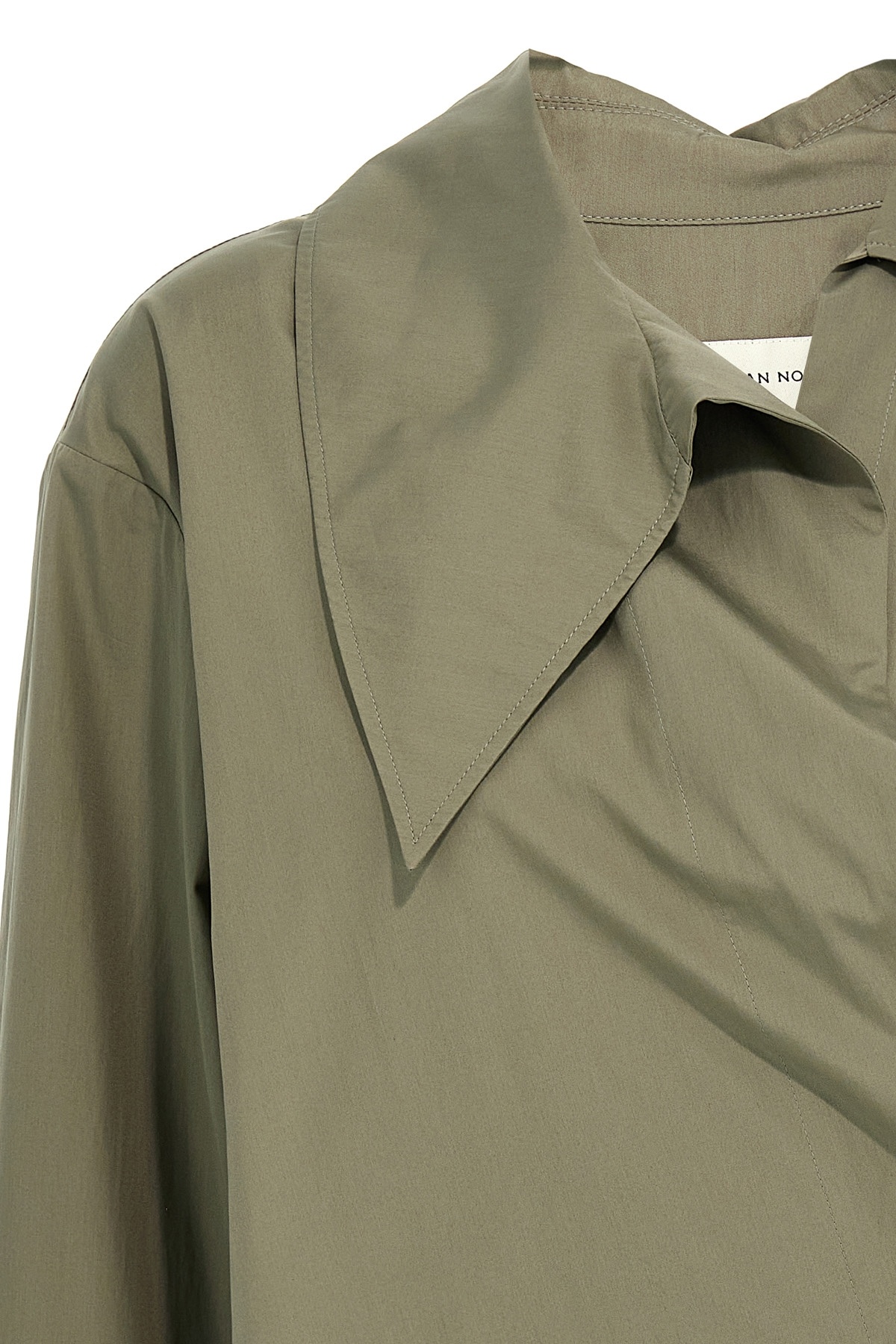 Shop Dries Van Noten Long-sleeved Shirt In Gray
