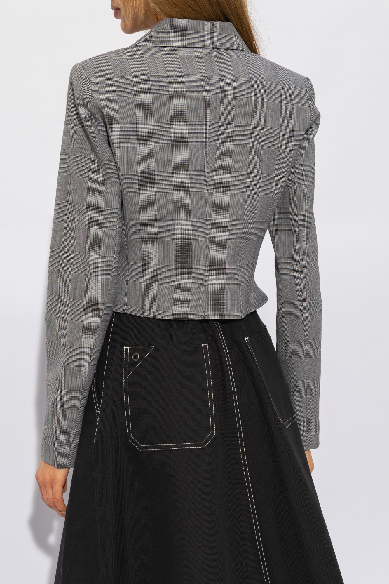 Coperni Long Sleeved Suit Jacket In Gray