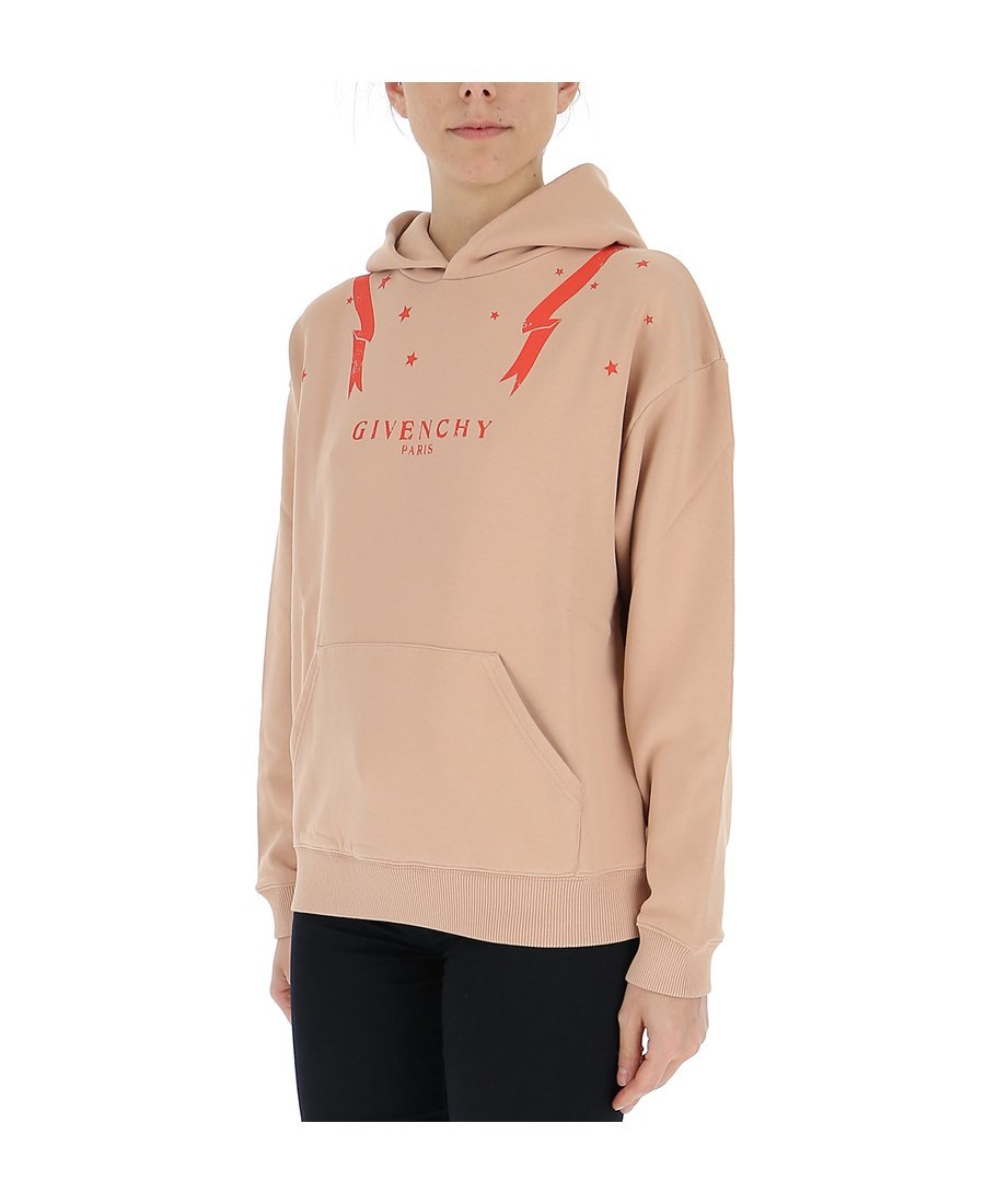 Givenchy Logo Printed Sweater In Nude