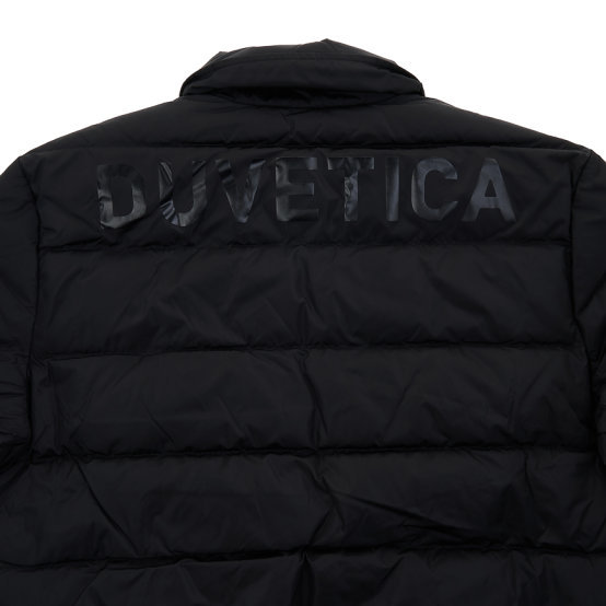 Duvetica Lapel Long-sleeved Cotton Suit In Black