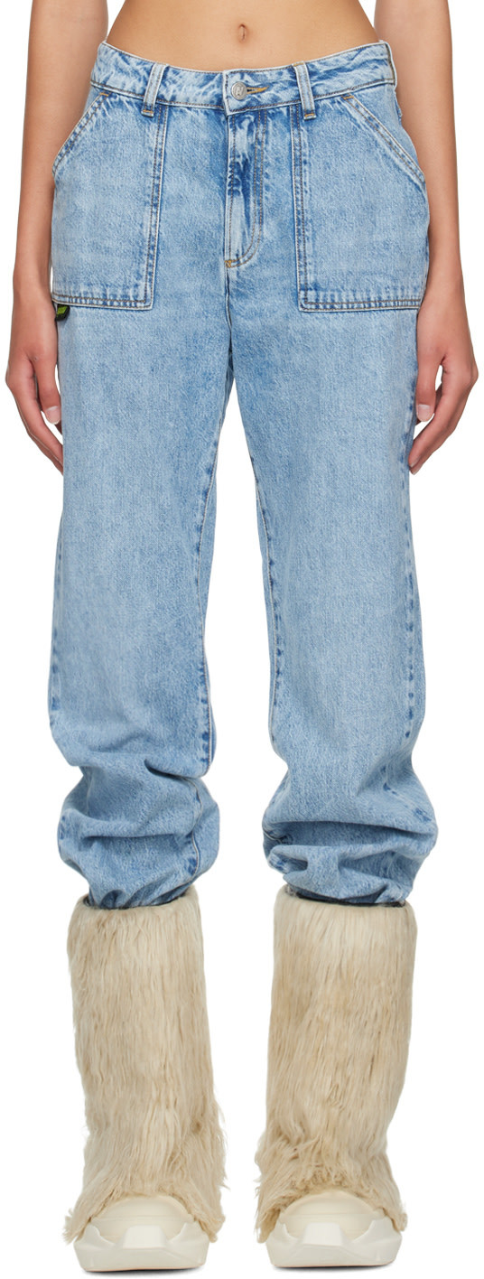 Avavav Blue Big Jeans In Blue