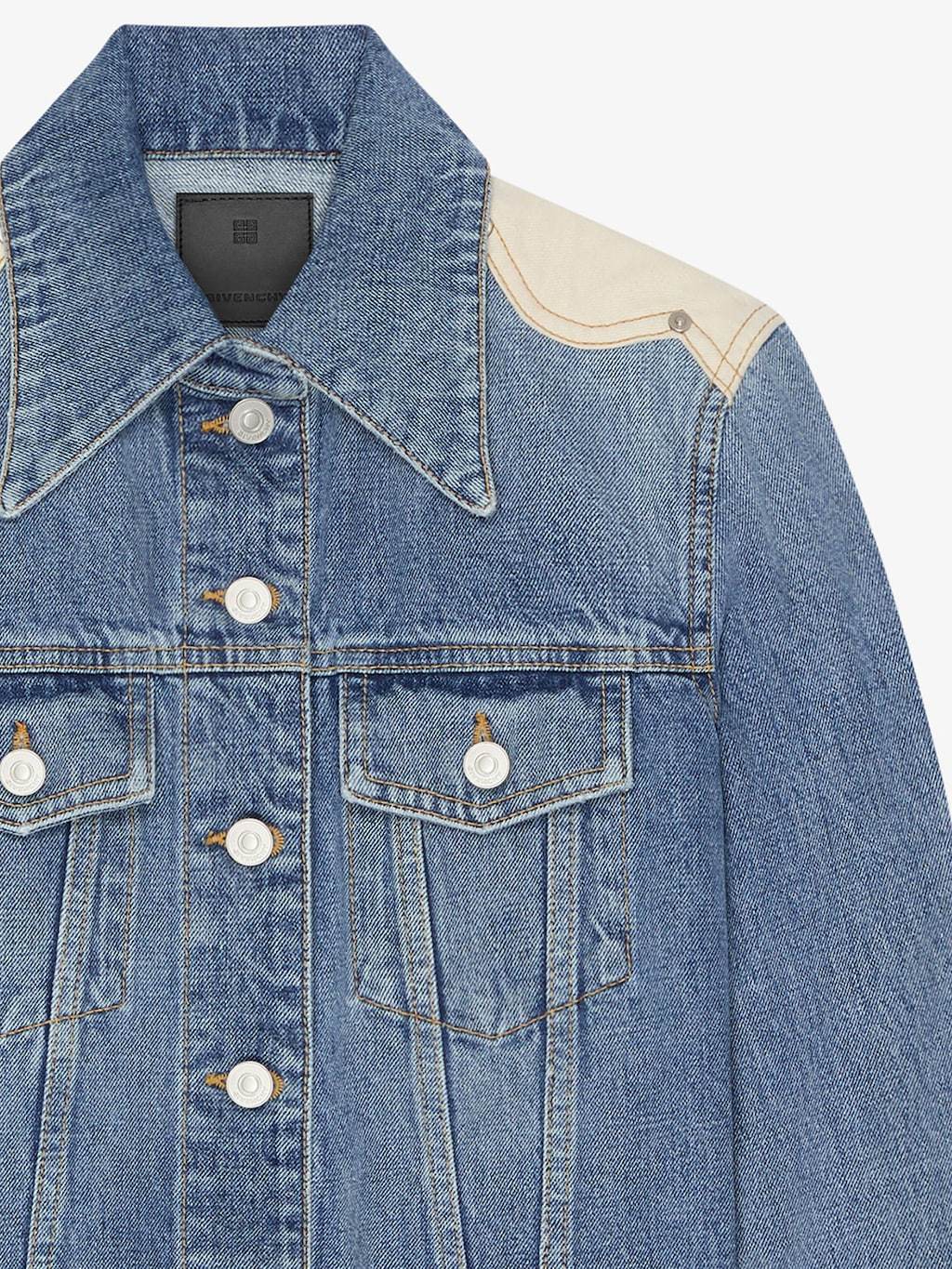Givenchy Jacket In Denim With Yoke In Blue