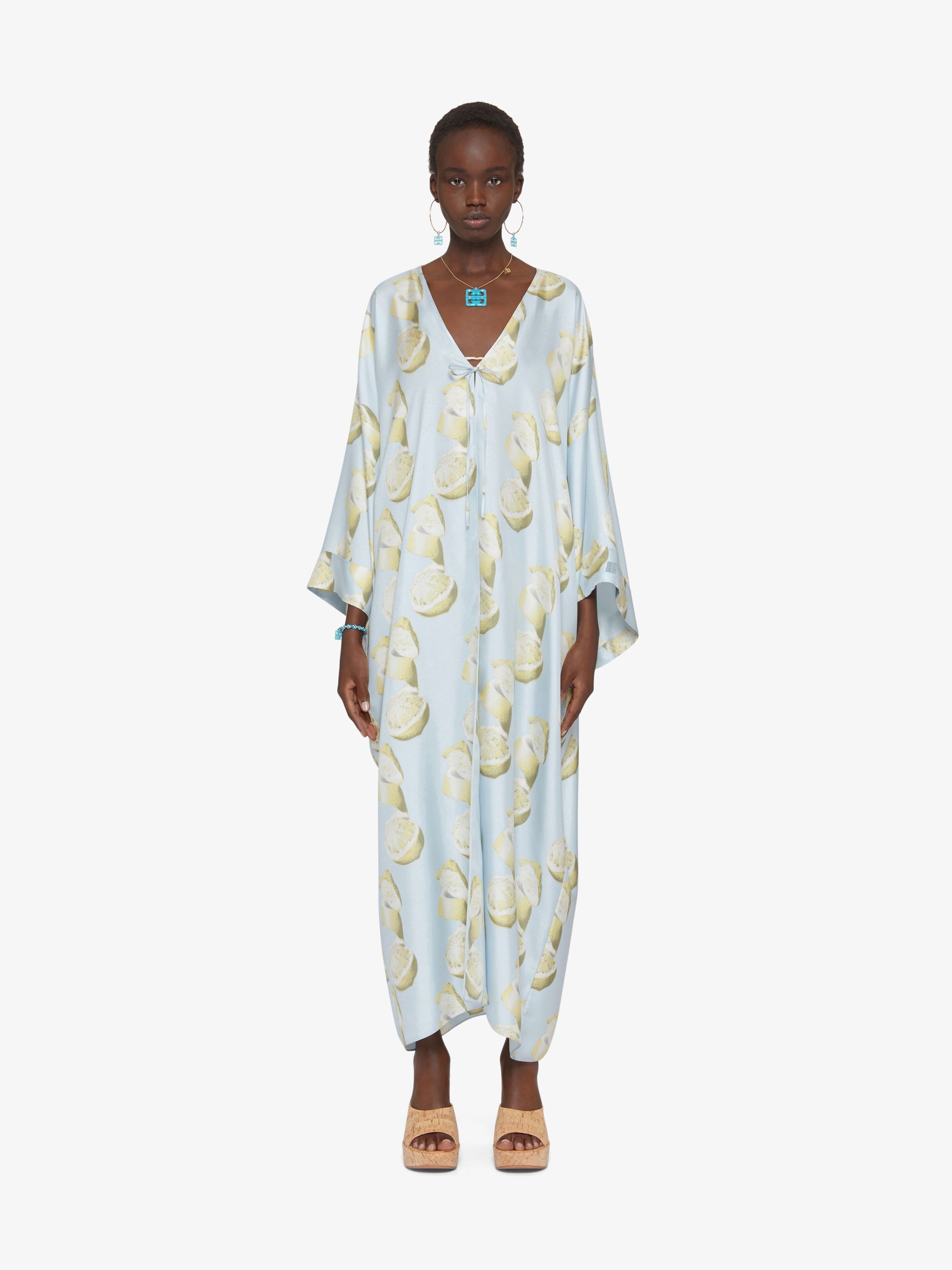 Givenchy V-neck Printed Dress In White