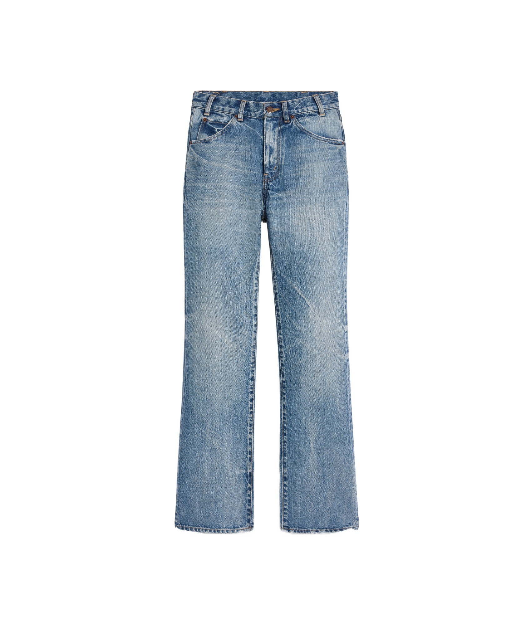 Celine Belt-loop Jeans In Blue
