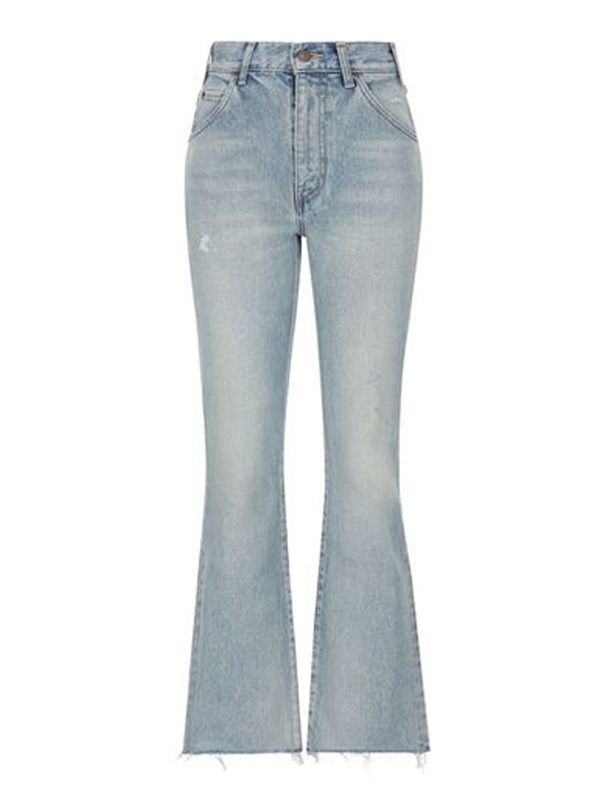 Celine Jeans With Belt Loops In Gray