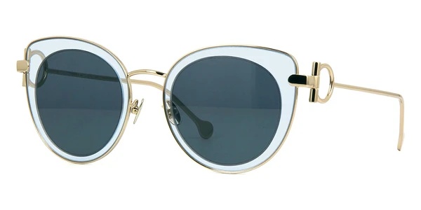 Ferragamo Logo Sunglasses In Blue