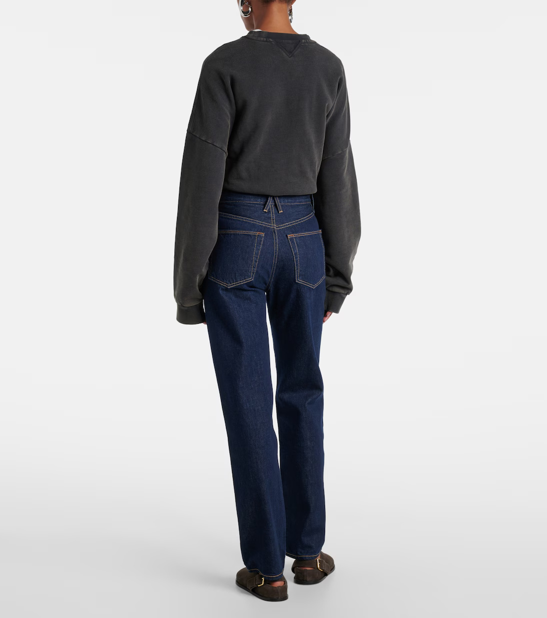 Slvrlake Grace High Rise Wide Leg Jeans In Forbidden Love In Blue