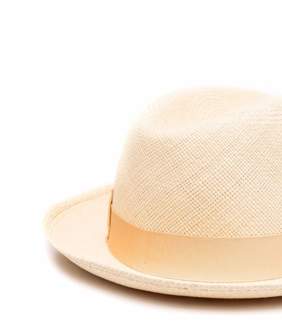 Shop Borsalino Logo Hat In Nude