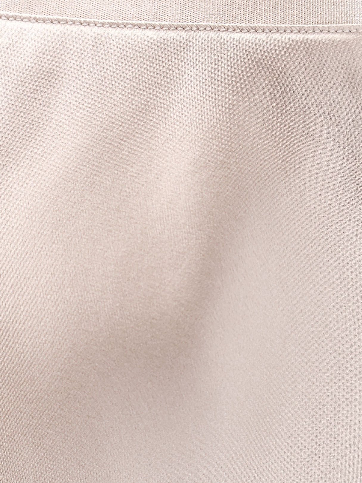 Max Mara Satin Longuette Skirt In Nude