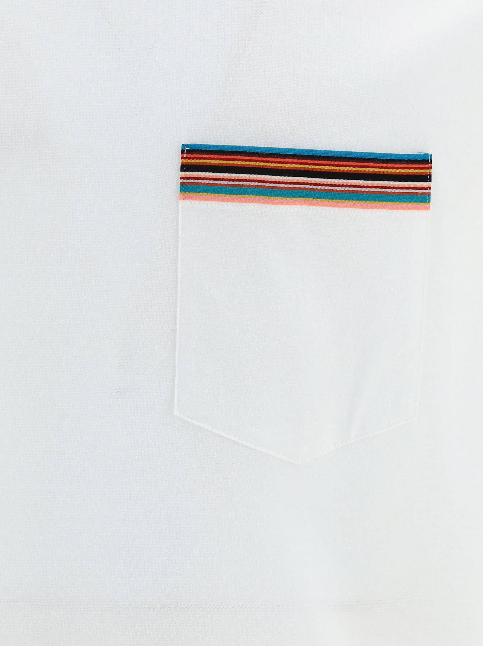 Paul Smith Chest-pocket Cotton T-shirt In White