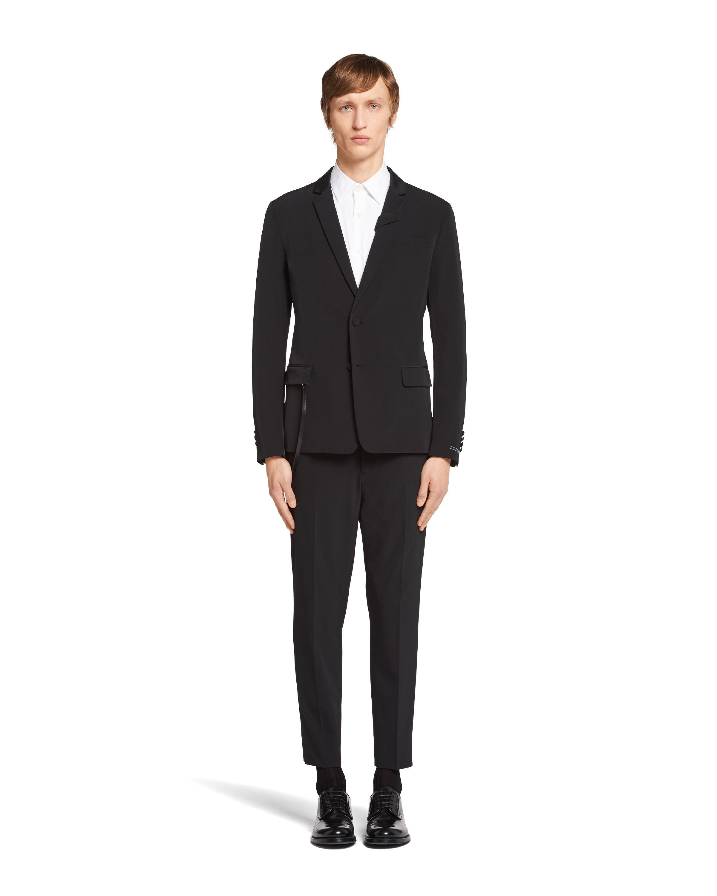 Prada Single-breasted Blazer In Black