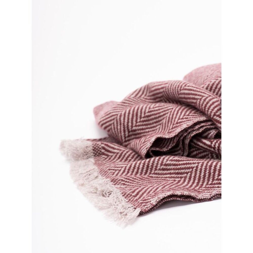 Brunello Cucinelli Men Cashmere Chevron Scarf In Pink