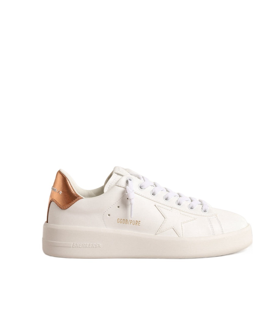 Golden Goose Pure-star Lace-up Sneakers In White
