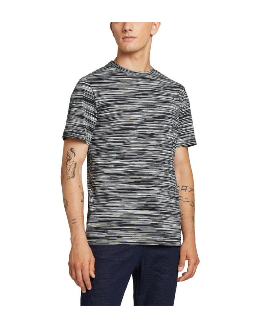 Missoni Man T-shirt Midnight Blue Size Xxl Cotton In Gray