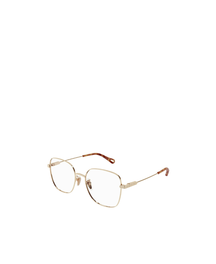 Chloé Eyewear Square-frame Glasses In Gold