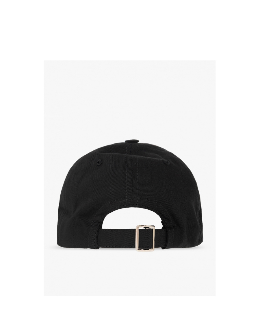 Raf Simons Slogan-embroidered Cotton Cap In Black