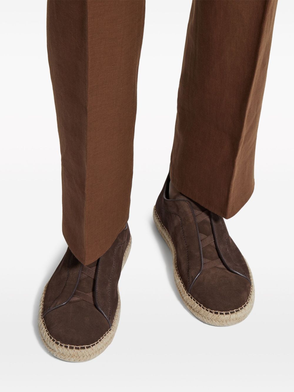 Shop Zegna Round-head Casual Shoes
