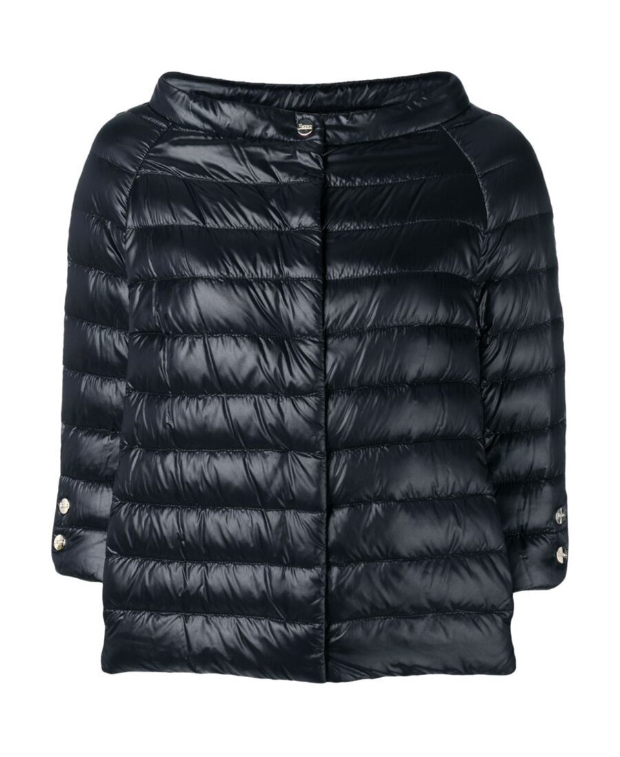 Herno Sofia Quilted Nylon Down Jacket In Black