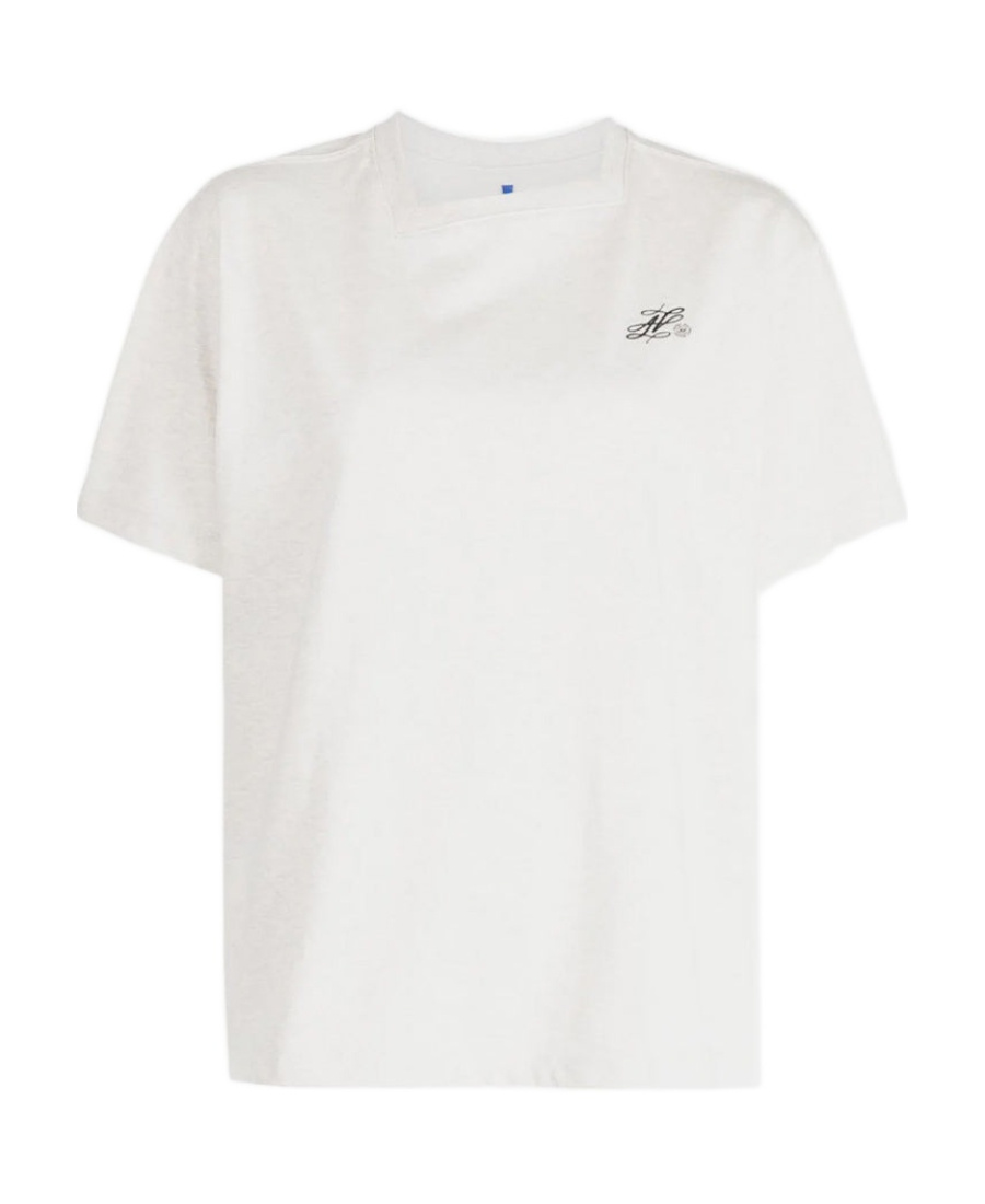 Ader Error Logo Short-sleeved T-shirt In White