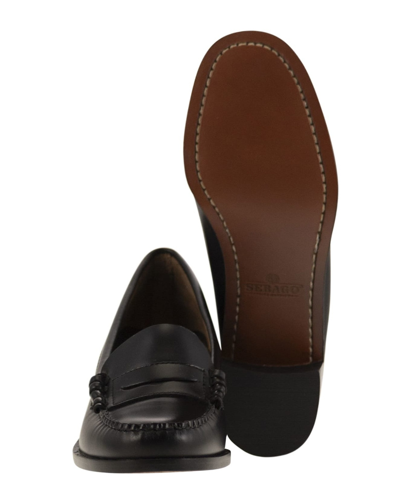 Sebago Egle Square Toe Loafers In Black