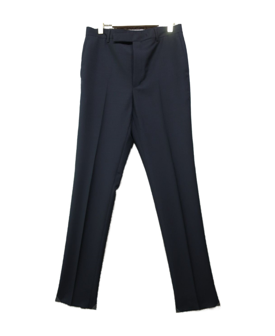 Prada Logo-patch Tailored Trousers In Black