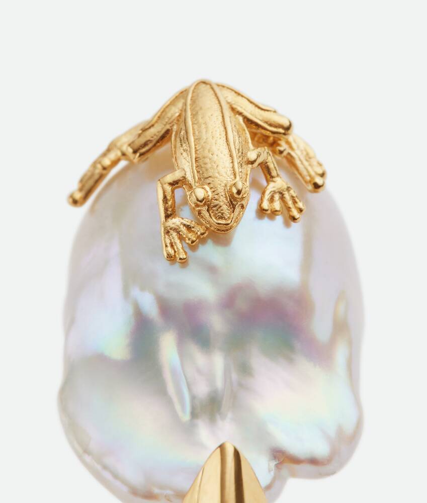 Bottega Veneta Rana Pearl Ring In White