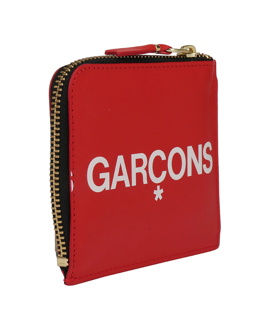 Comme Des Garçons Classic Leather Bifold Wallet With Card Slots In Red