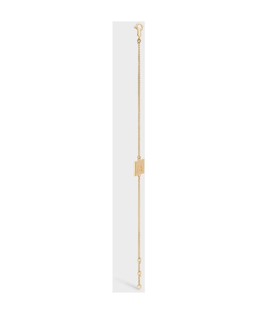 Celine Letter D Chain Bracelet In Yellow