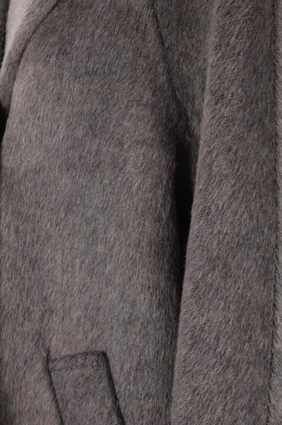 Max Mara Double-breasted Long-sleeved Coat In Gray